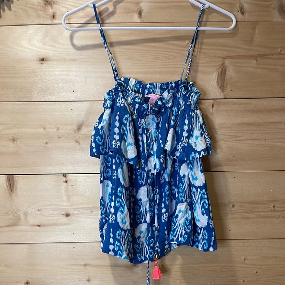 Lilly Pulitzer Tops - Lilly Pulitzer Tassel Tank Small